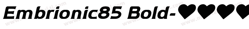 Embrionic85 Bold字体转换